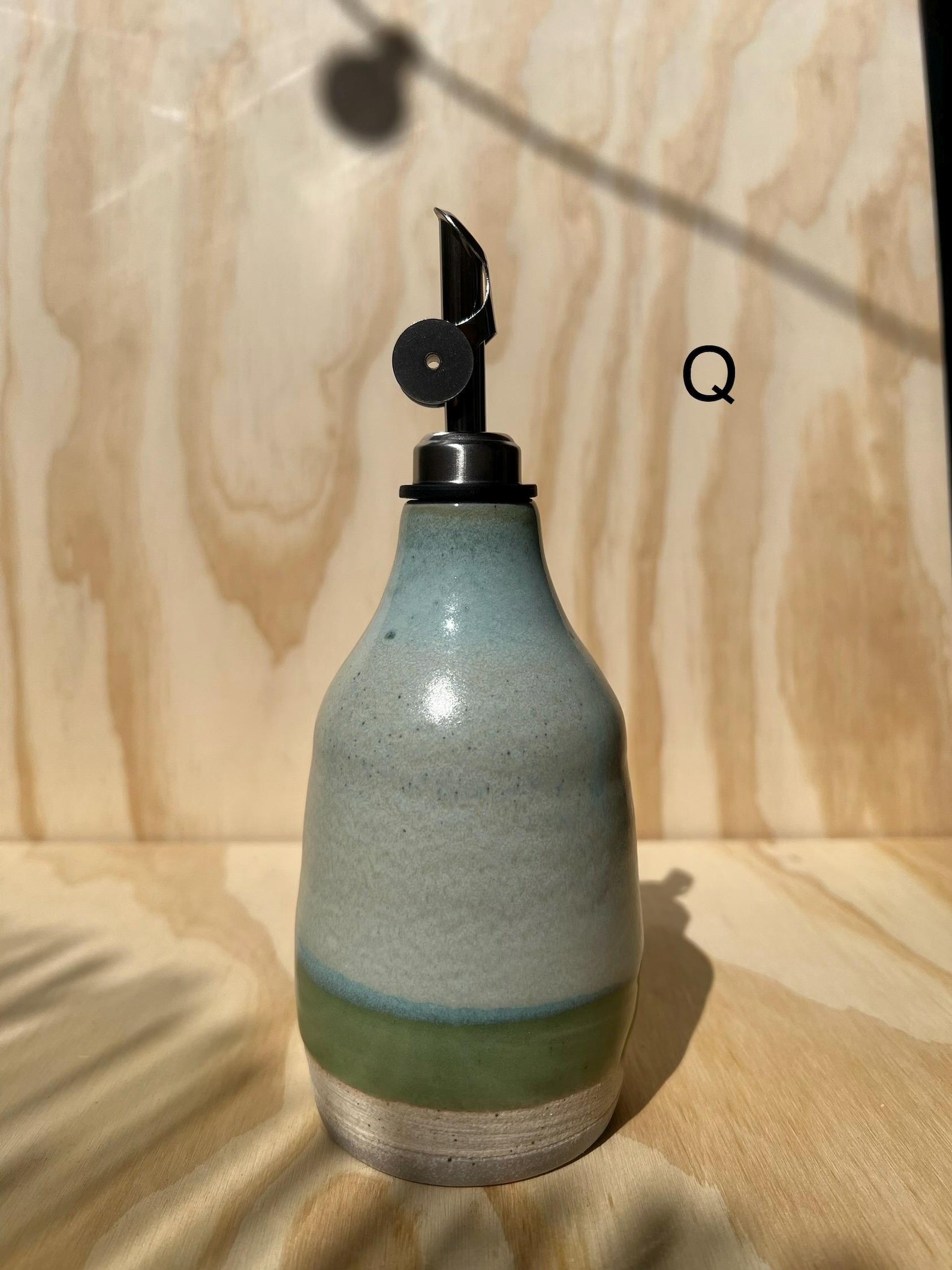 Olive Oil bottle - cosmic green 8oz (Q)