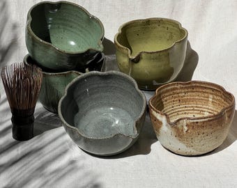 One of a kind matcha bowls