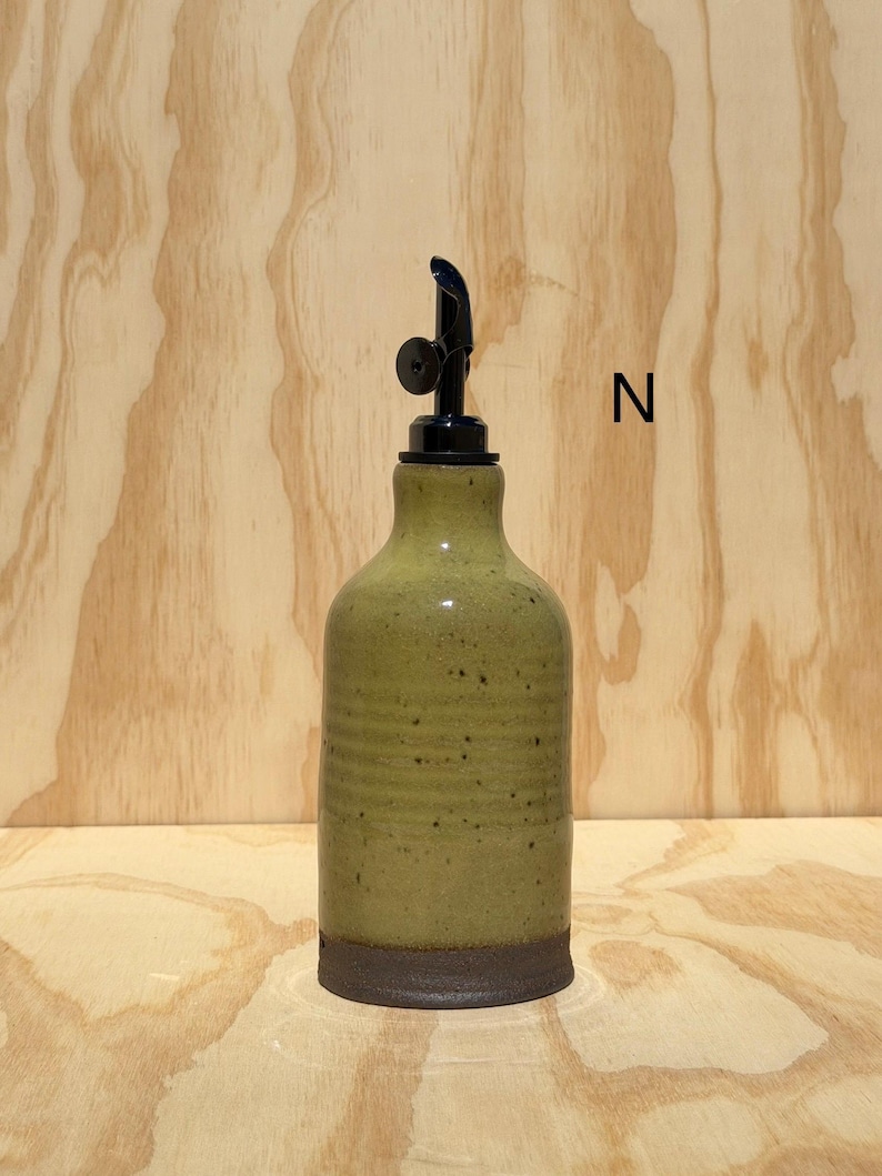 olive oil bottle, syrup dispenser, handmade oil cruet image 15