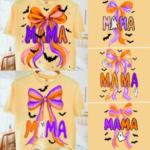 Boo Mama PNG, Spooky Coquette PNG, Ghost PNG, Halloween Png, Fall Png, Preppy Png, Trendy Png, Halloween Bow Png, Brushstroke