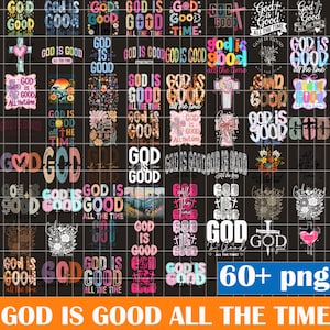God is Good All The Time Preppy Bundle Png,Christian Png, boho hippie Christian png, Bible verse png, Jesus Png, Christian inspirational png