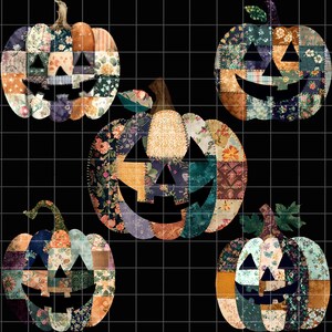 Preppy Floral Pumpkin png, Floral Patchwork png, Fall Pumpkin png, Autumn png, Fall Girly png, Fall Sublimation, Tis the season, Pumpkin png