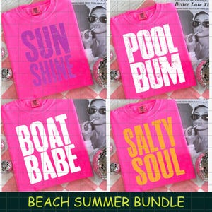 Sunshine Png Beach Life Bundle PNG Summer PNG Neon Trendy Summer Shirt Design Distressed Beach PNG Lake Pool River Png Sun