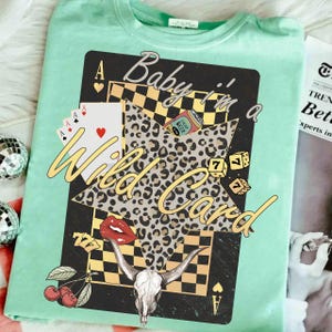 Western Collage Design Png Trendy Cowgirl Wildcard Retro Trending Design Digital Download Casino Dice Playing cards design