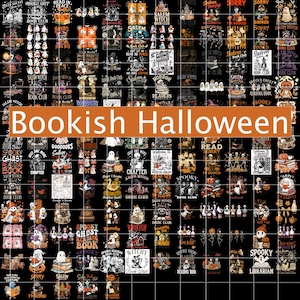 Witchy Book Club PNG, Spooky Girl Reading Png, Book Lover Halloween Design, Witches Salem Png, Salem, Massachusetts Halloween Design, Witch