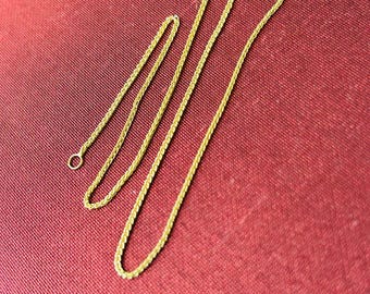 Solid 10K Yellow Gold 10" Wheat Link Chain Anklet Ankle Bracelet