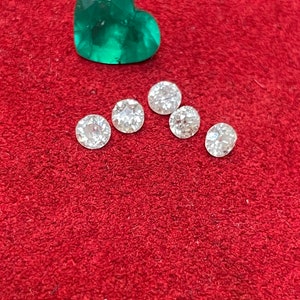 Lot of 5 1CT Total Weight Old Mine Loose Diamonds G-H VS2-i1  3.6mm for Repair or Custom Jewelry