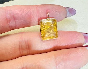 9CT Luscious Apricot Orange Imperial Topaz 14K Yellow Gold Pendant in Solid 14K Yellow Gold