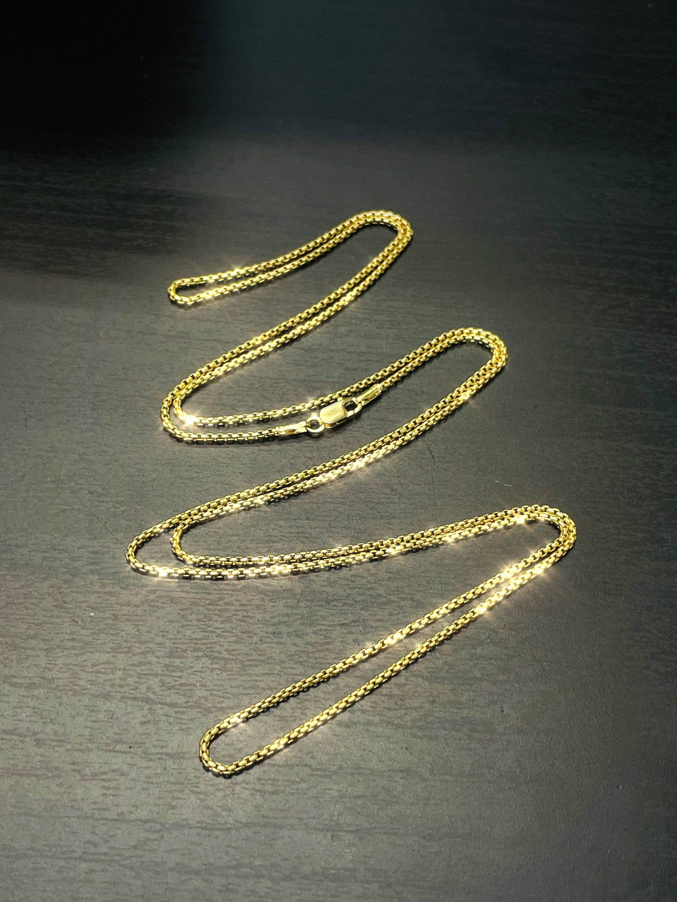 Collana Catena Rolò 50 Cm Oro Giallo 9k - Foto 2