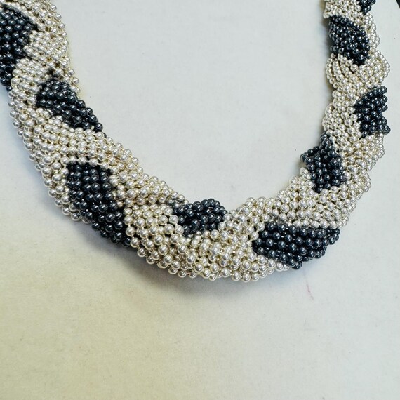 Magnificent  Heavy Solid Sterling Silver Braided … - image 4