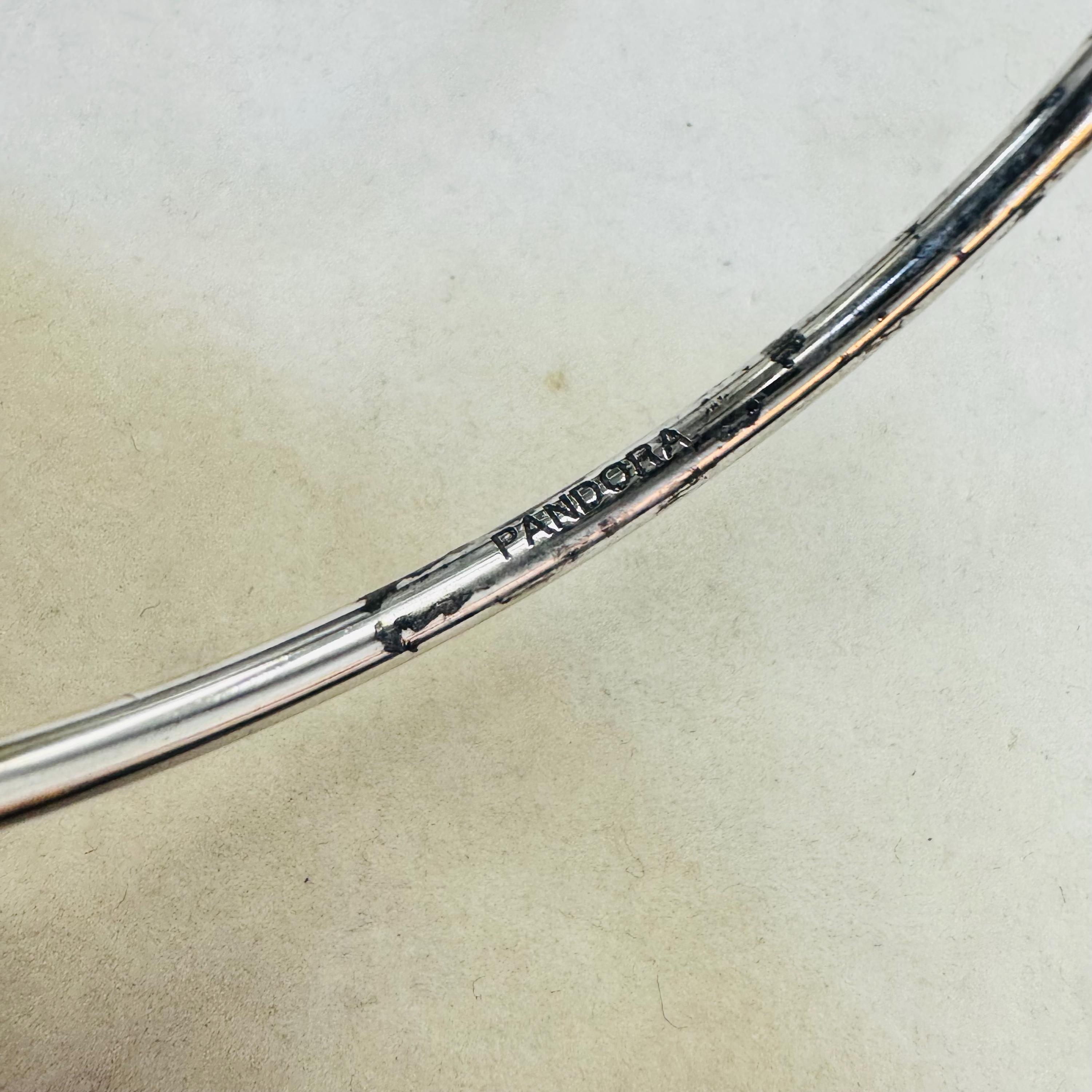 Sterling Silver Hook Closure Bangle Bracelet 7.5