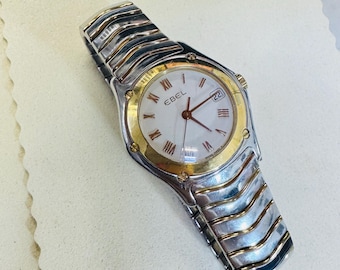 Ebel Classic Wave 18k Gold 27mm Ladies Watch - Etsy