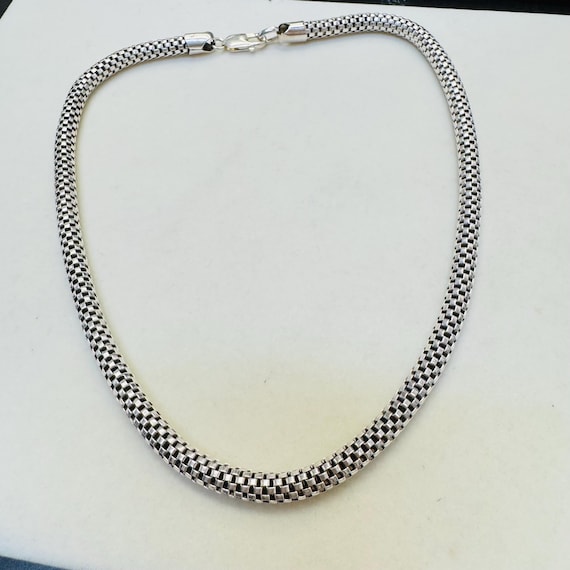 18" 5mm Solid Sterling Silver Rounded Link Neckla… - image 5