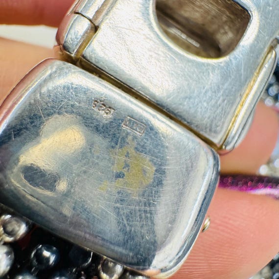 Magnificent  Heavy Solid Sterling Silver Braided … - image 5