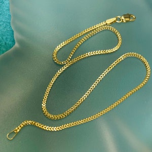 10” 1.5mm Solid Real 10K Yellow Gold Franco Link Chain Anklet Ankle Bracelet