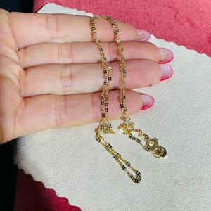 20&quot; 1.5mm Solid 10K Yellow Gold Sparkly Mirror Chain Necklace