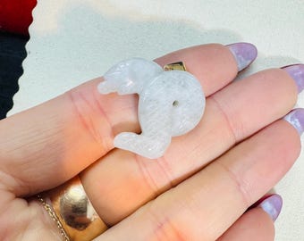 Ciondolo Teschio In Argento 925 Con Diamante Creato In Laboratorio 2 Ct Taglio Tondo, Bianco - Foto 5
