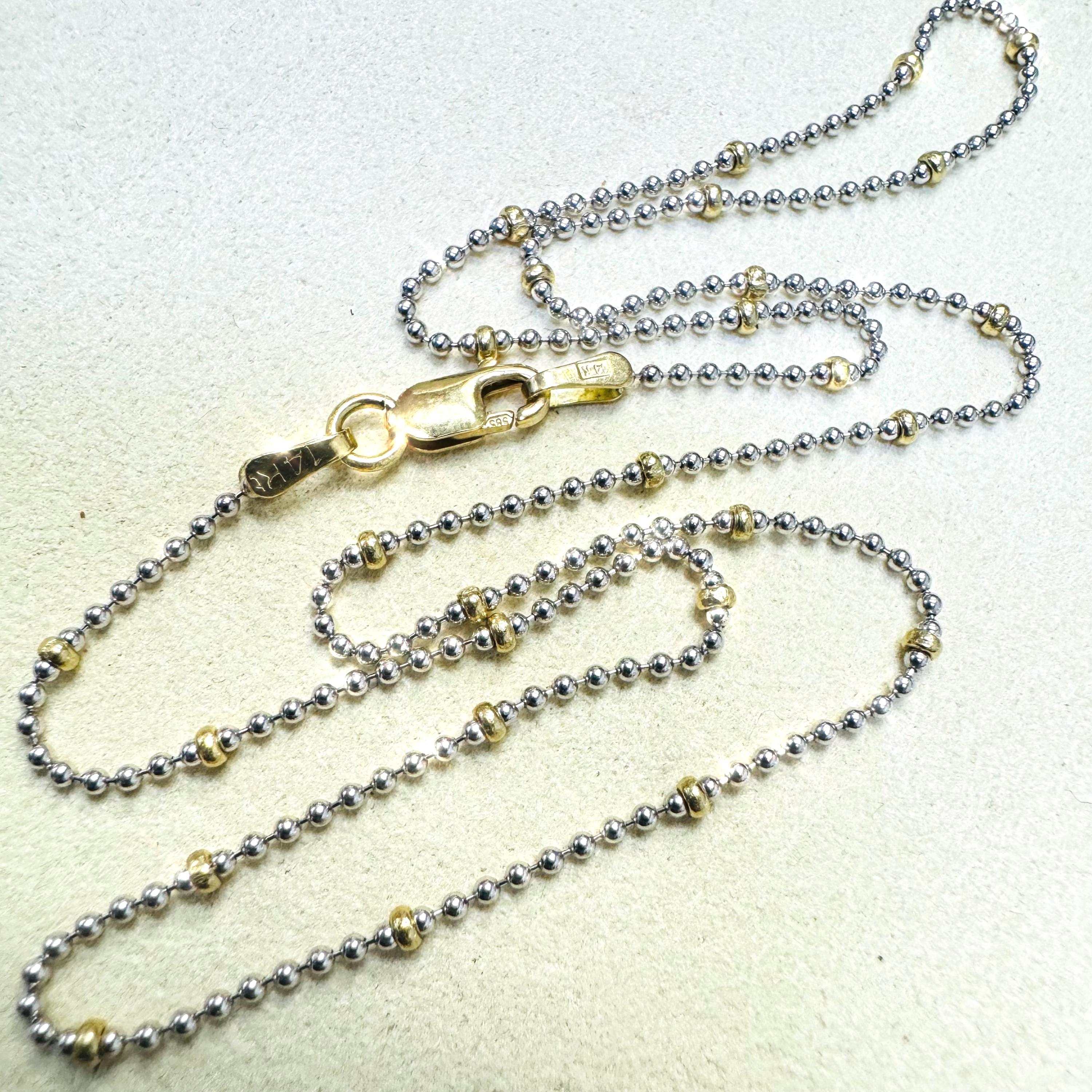 Two Tone Ball Chain - Etsy