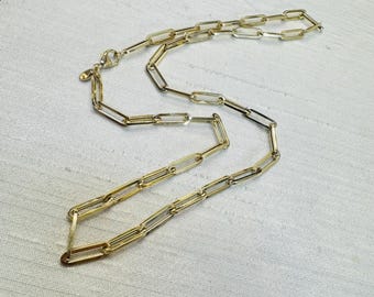 10K Solid Yellow Gold Rolo Chain Necklace – 0.9mm Cable Link, 16-24 Inch, Unisex
