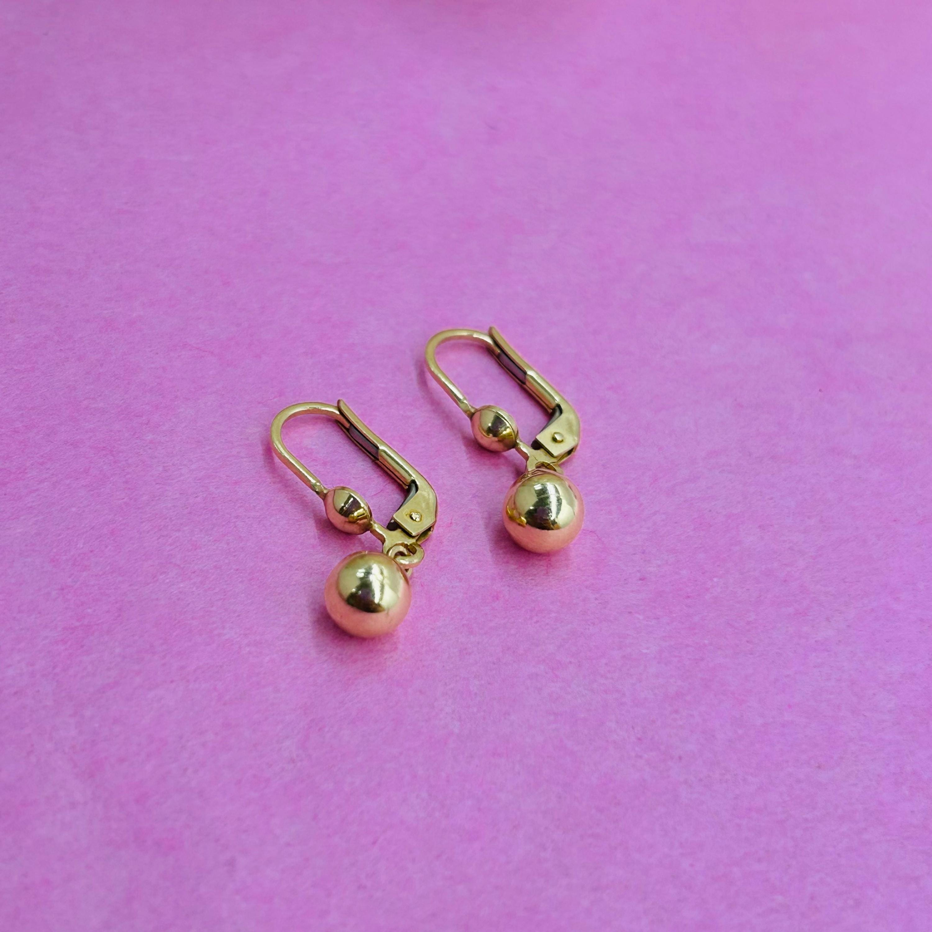 Orecchini a cerchio in oro bianco 585 14 carati con zirconi