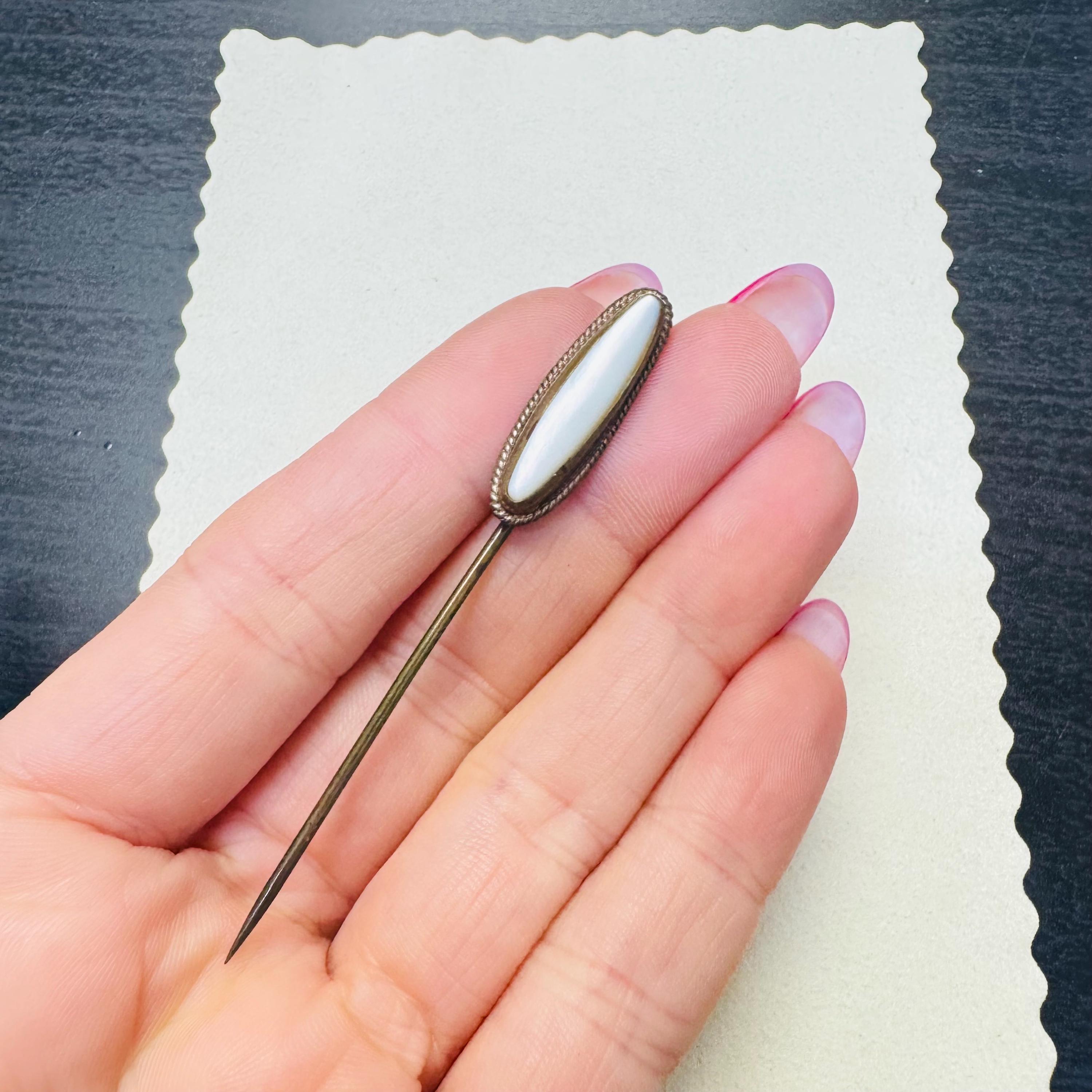 Pretty Antique Mother of Pearl Stick Pin