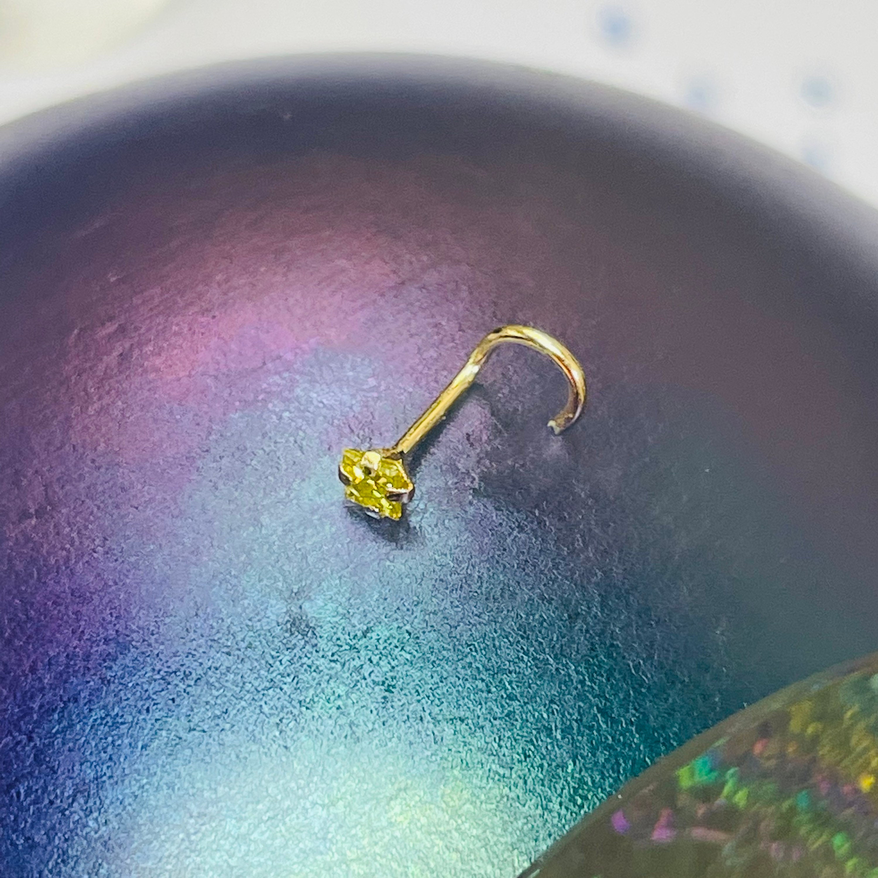 Logo Piercing Naso Curvo Spina Acciaio Motivi Naso Spilli - Foto 6