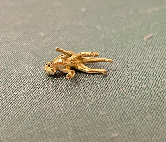 Cute! Mini Solid 14K Yellow 3D Dimensional Monkey… - image 6