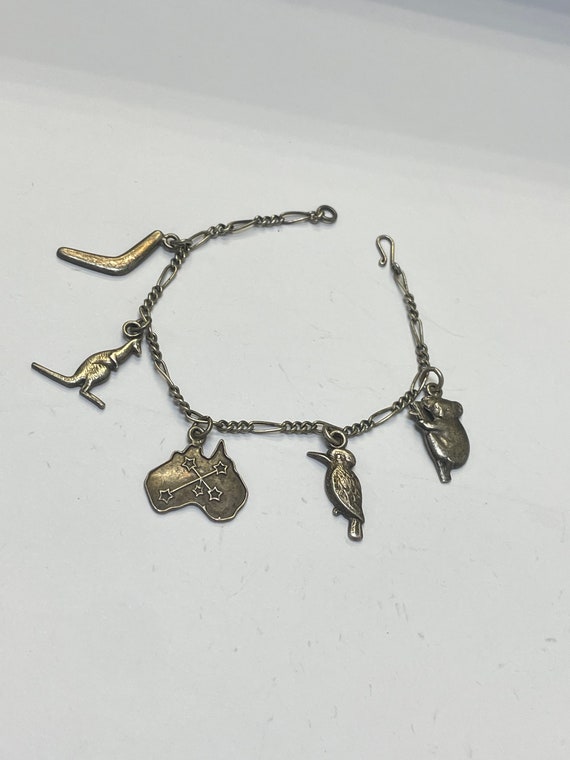 Cute vintage Solid Sterling Silver Australia Them… - image 2