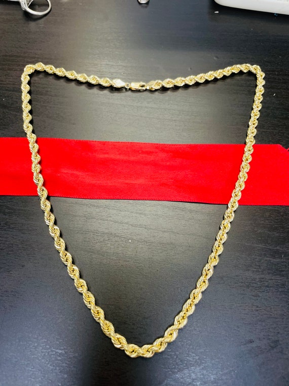 real 10k gold rope Gem