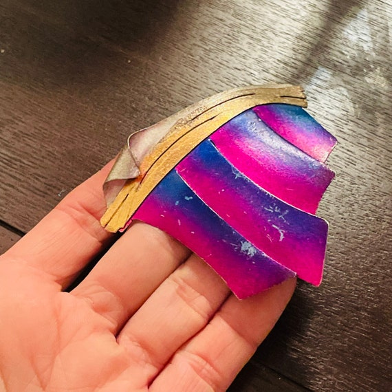 Large Neat Solid Sterling Silver Artisan Signed C… - image 8