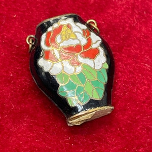 Enamel Gilt Flower Vase Chinese Export