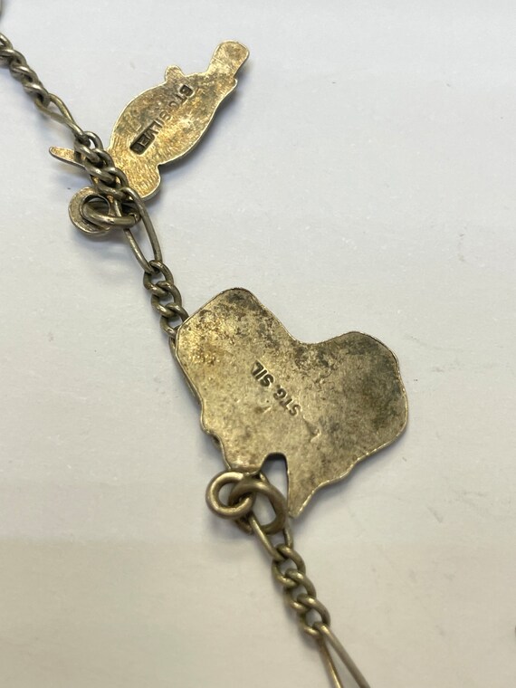 Cute vintage Solid Sterling Silver Australia Them… - image 4