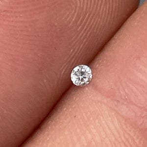 Natural Old Mine Cut G VS1 Loose Diamond Natural 1.7mm .03ct  for Jewelry Repair or Manufacture