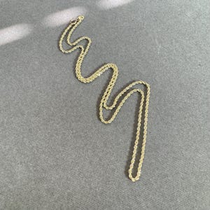 18” 1.5mm Solid 10K Yellow Gold Diamond Cut Rope Chain Necklace