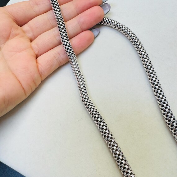 18" 5mm Solid Sterling Silver Rounded Link Neckla… - image 3