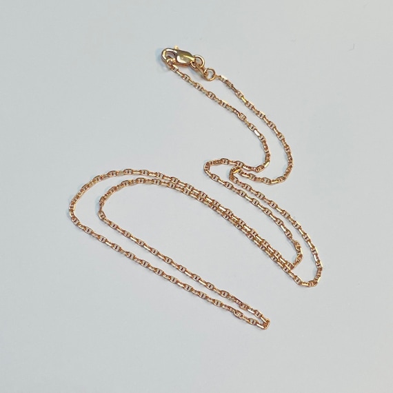 10k Yellow White or Rose Gold Solid Gucci Mariner Link Chain