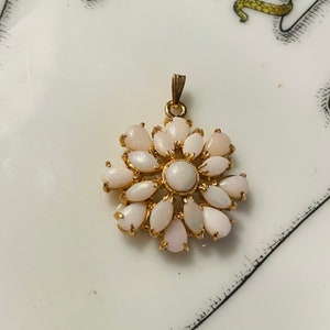 Radiant Natural Opal and Gold Filled 1” Pendant
