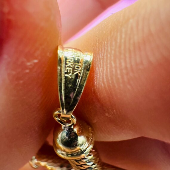 10K Gelbgold Kreuz Anhänger Charm , Taufgeschenk/Taufgeschenk