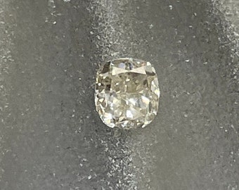 Natural Untreated Cushion Cut Diamond .58CT 4.65x4.20x3.14mm L VS1 Cut Jewelry Repair or Manufacture