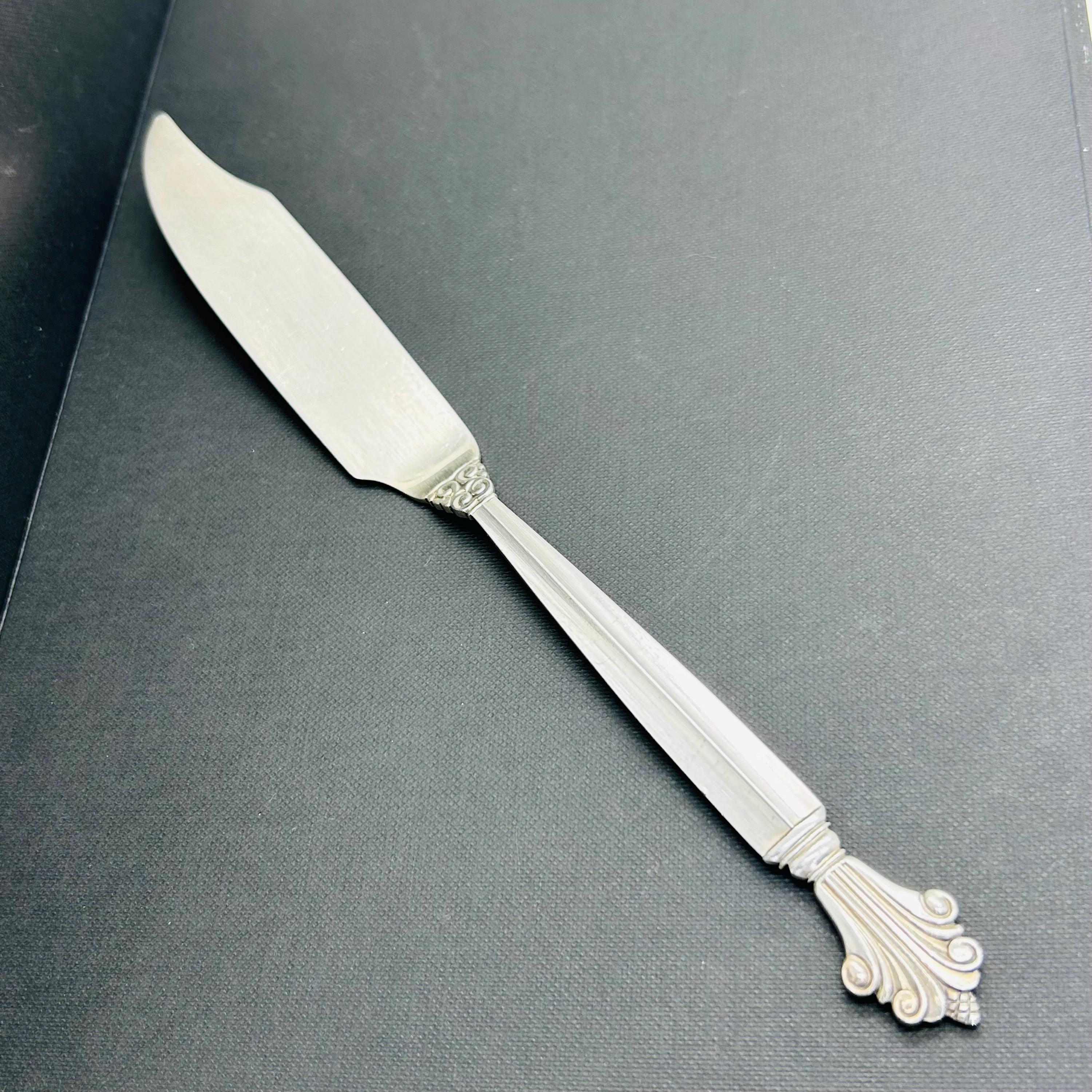 スターリングシルバー ジョージ ジェンセン バターナイフ 925 刻印
