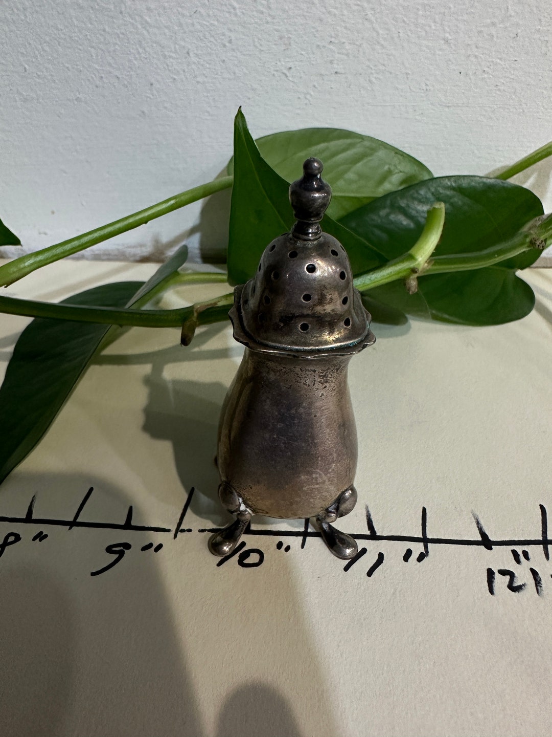 Antique Sterling Silver Salt Shaker Etsy