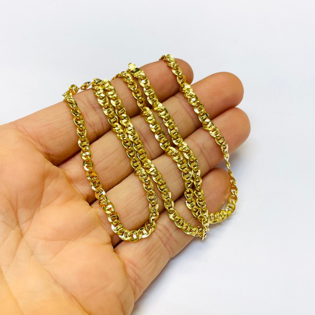 10k Yellow Gold Mariner Link Chain (2.30 mm)