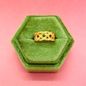14K Yellow Gold Ring Size Adjustable Pinky or Toe Ring