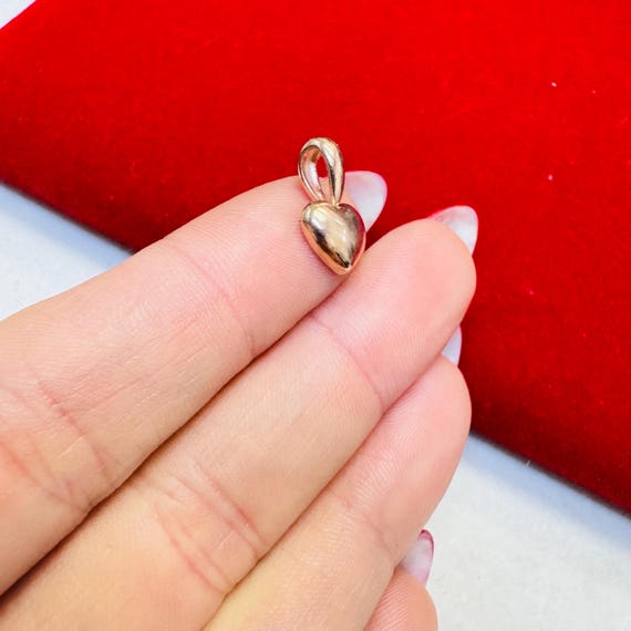 Michael Anthony Solid 14K Rose Gold Puffed Heart … - image 4