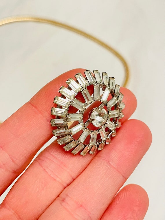 Amazing vintage 1930s Deco Rhinestone Paste Costu… - image 4