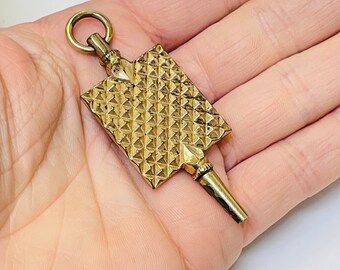 Ornate Antique Victorian Watch Key Fob Pendant 2.5