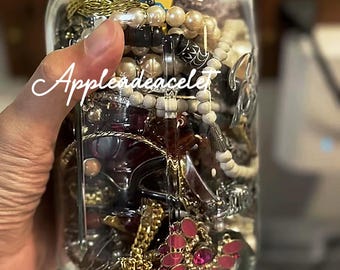 Mysterious jewelry jar - Yellow Vintage Series Treasure Jar, High-quality Necklace, Bracelet, Ring and Earring Jewelry Jar, Women&#39;s Gift