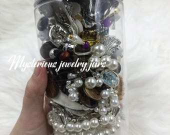 Mysterious Jewelry Jars - Various Themes Can Be Customized, Curated Jewelry Jars, Pendants, Bracelets, Rings & Earrings, Gifts For Her