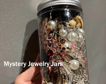 Mysterious Jewelry Jars - Various Themes Can Be Customized, Select Necklaces, Bracelets, Rings And Earrings Jewelry Jars, Gifts For Her