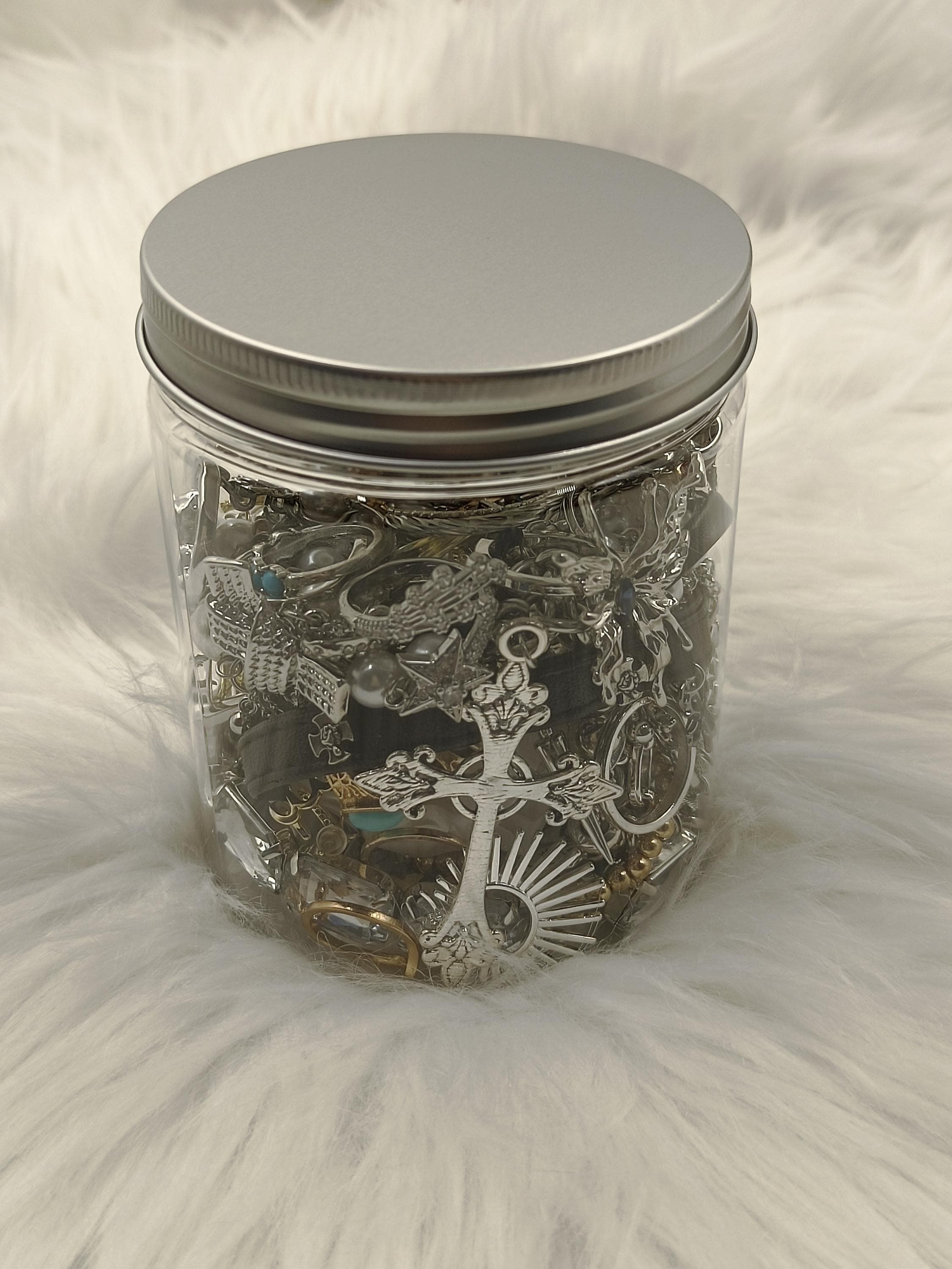 Mysterious Jewelry Jars - Religious, Punk Jewelry Jars, Selected Necklaces, Bracelets, Rings And Earrings Jewelry Jars, Women's Gifts